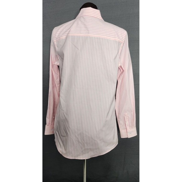 Talbots Button Up Wrinkle Resistant Shirt Womens‎ Sz 2 Pink Striped Top NWOT - Picture 3 of 10